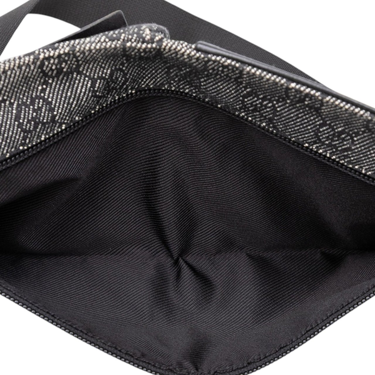 Gucci GG Denim Double Pocket Belt Bag Grijs