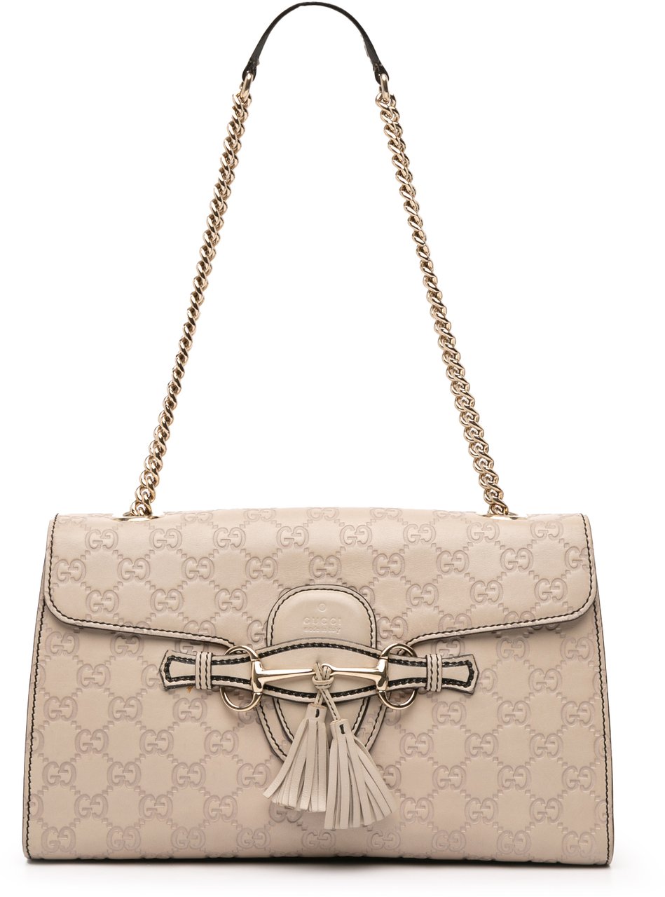 Gucci Medium Guccissima Emily Shoulder Bag Bruin