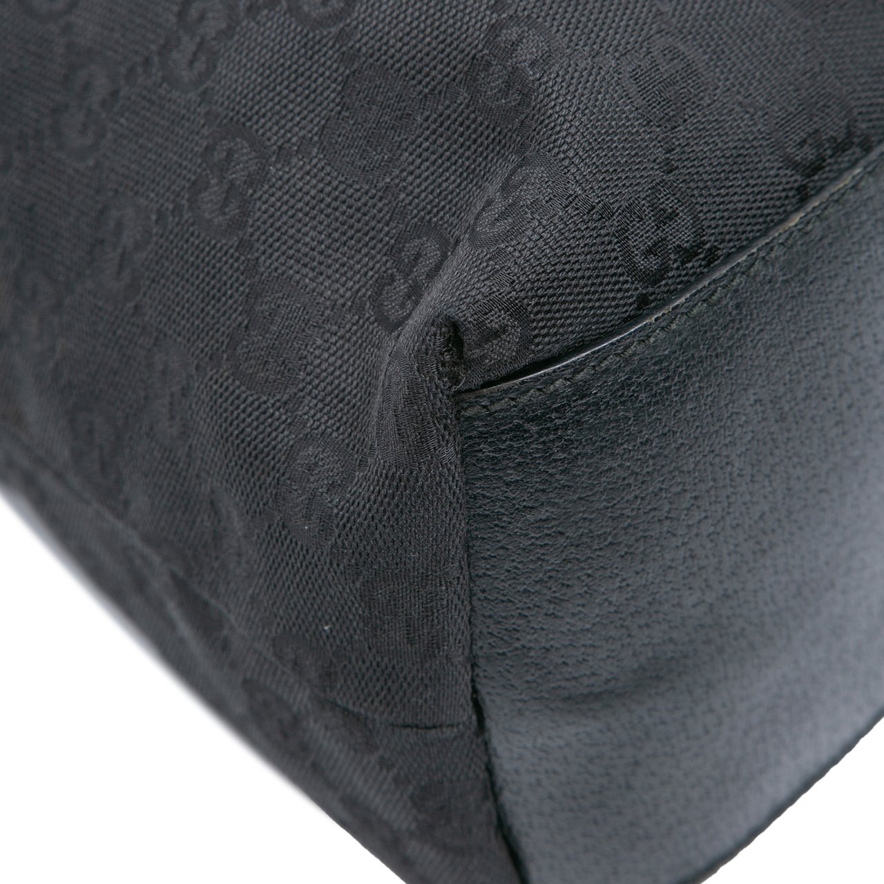 Gucci GG Canvas Web Tote Zwart