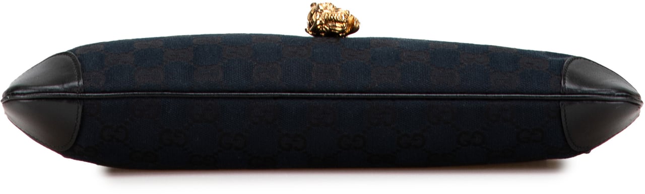 Gucci GG Canvas Tiger Charm Crossbody Blauw