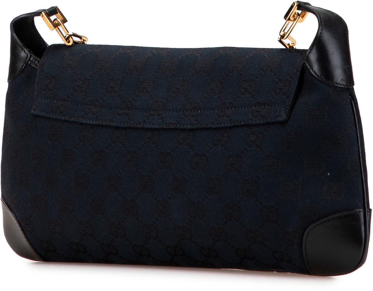 Gucci GG Canvas Tiger Charm Crossbody Blauw