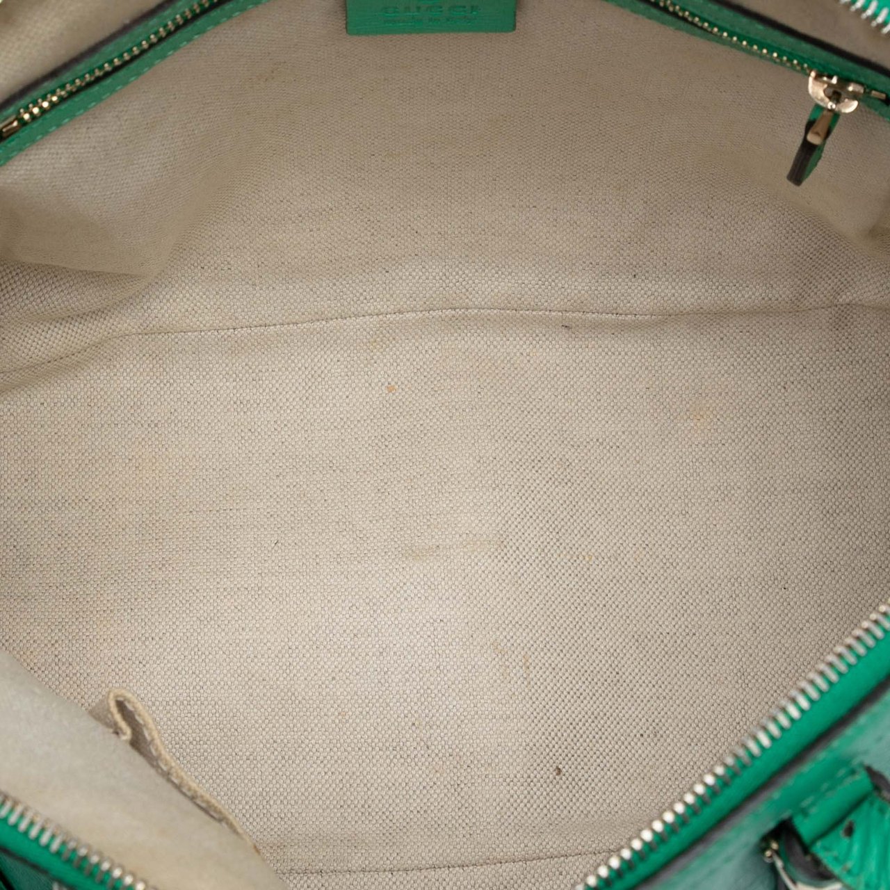 Gucci Small Leather Nice Dome Satchel Groen