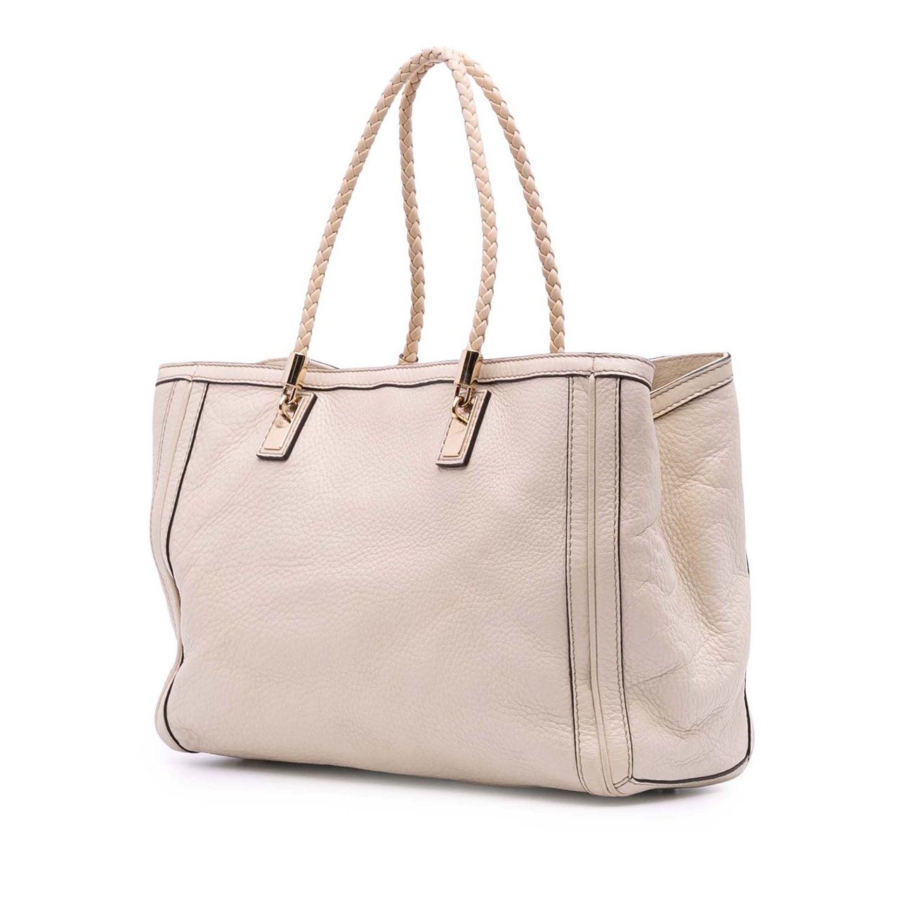 Gucci Medium Leather Bella Tote Wit