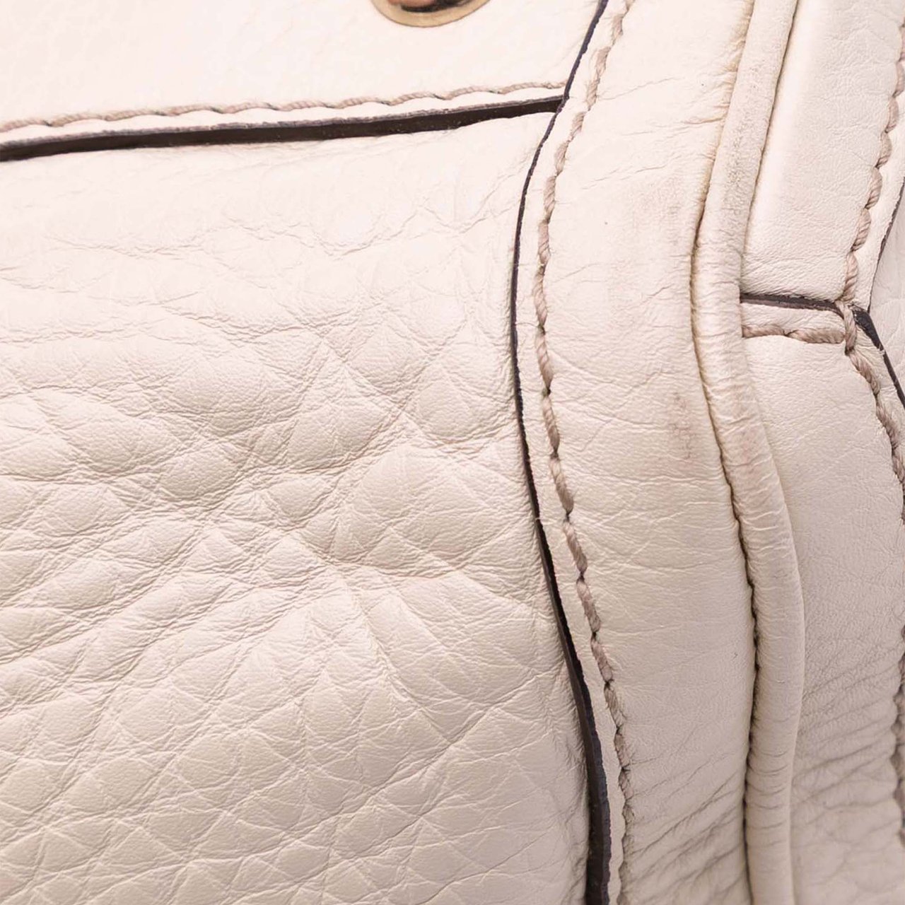 Gucci Medium Leather Bella Tote Wit