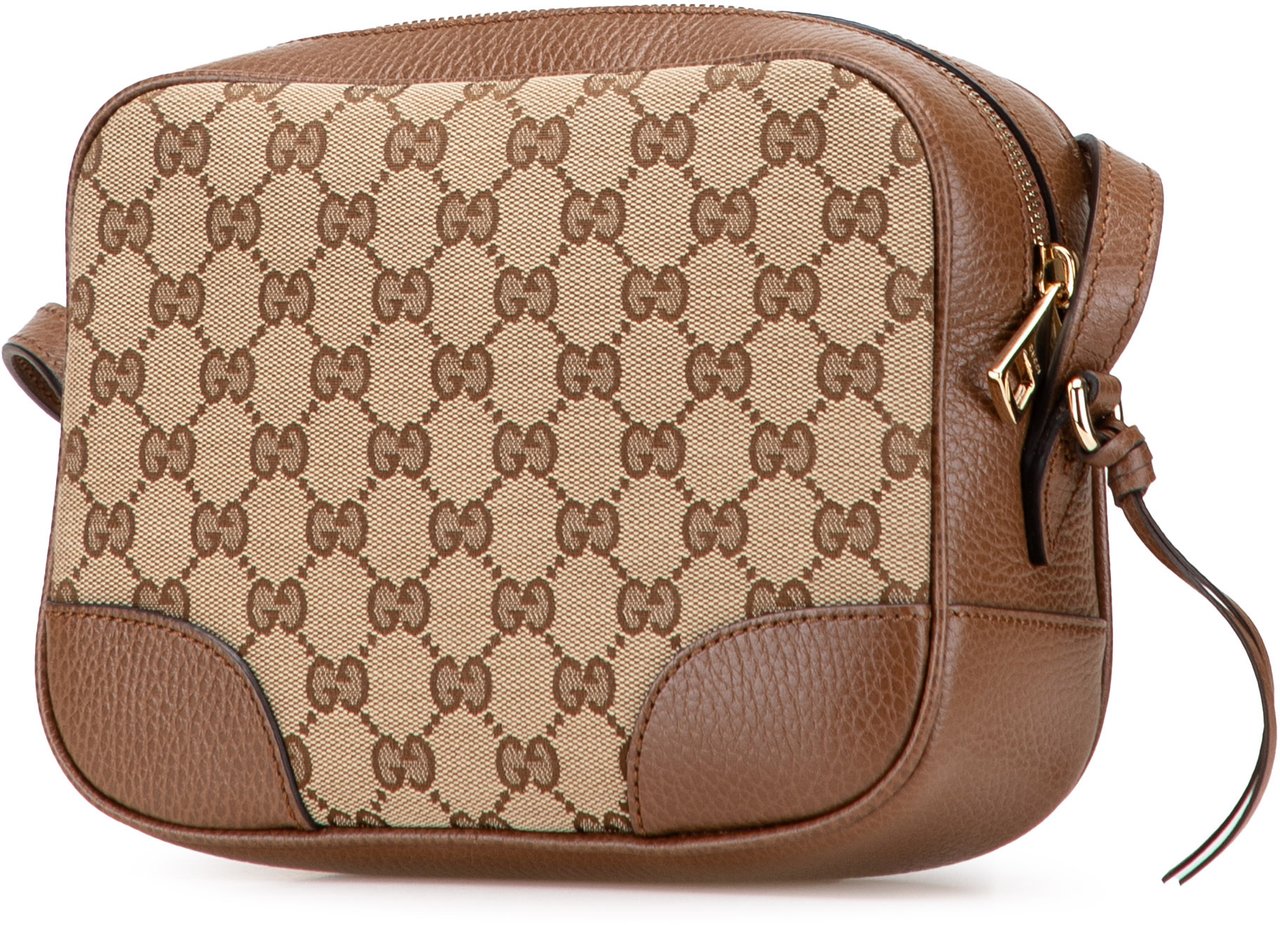 Gucci GG Canvas Bree Crossbody Bruin