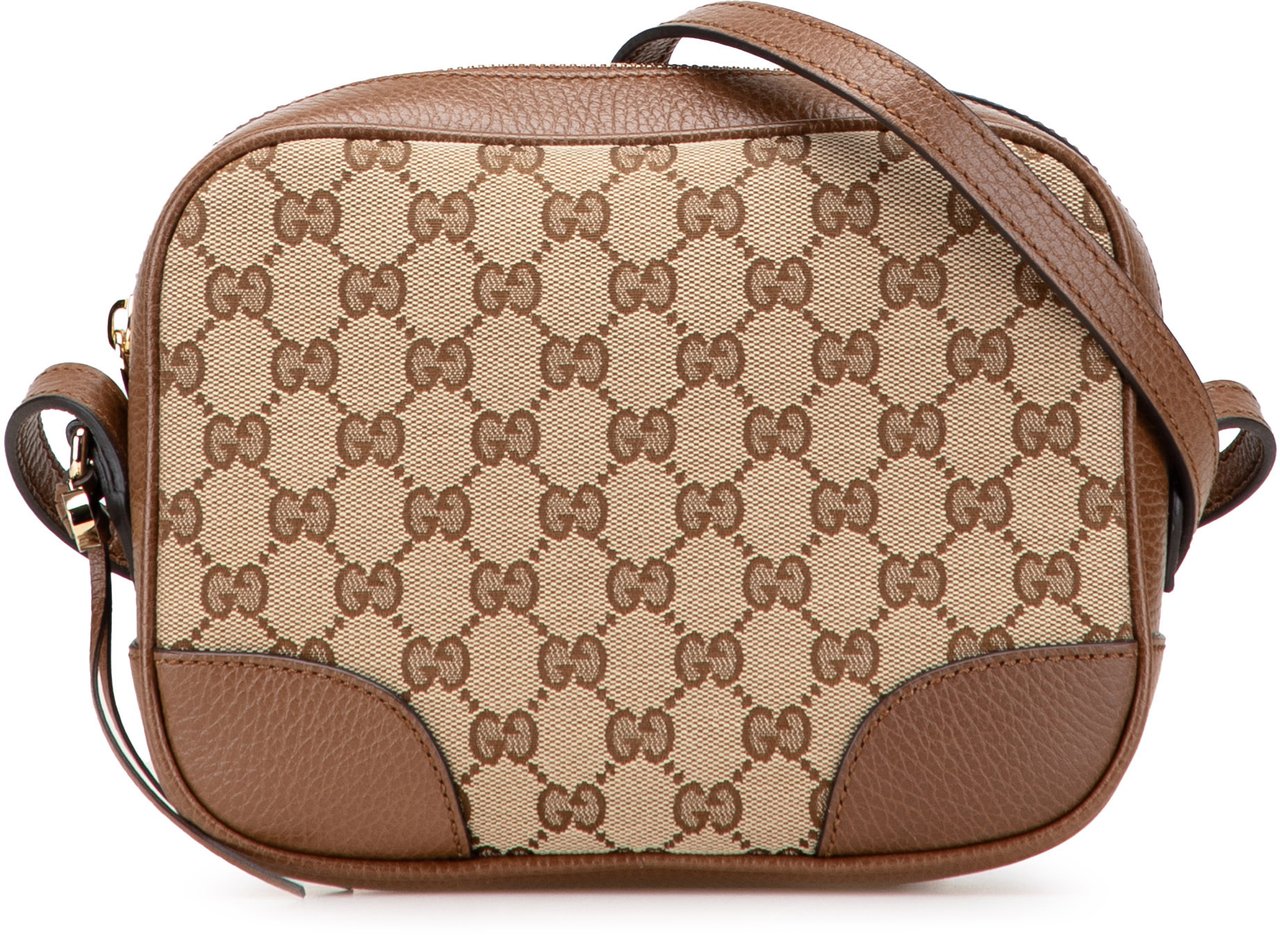 Gucci GG Canvas Bree Crossbody Bruin