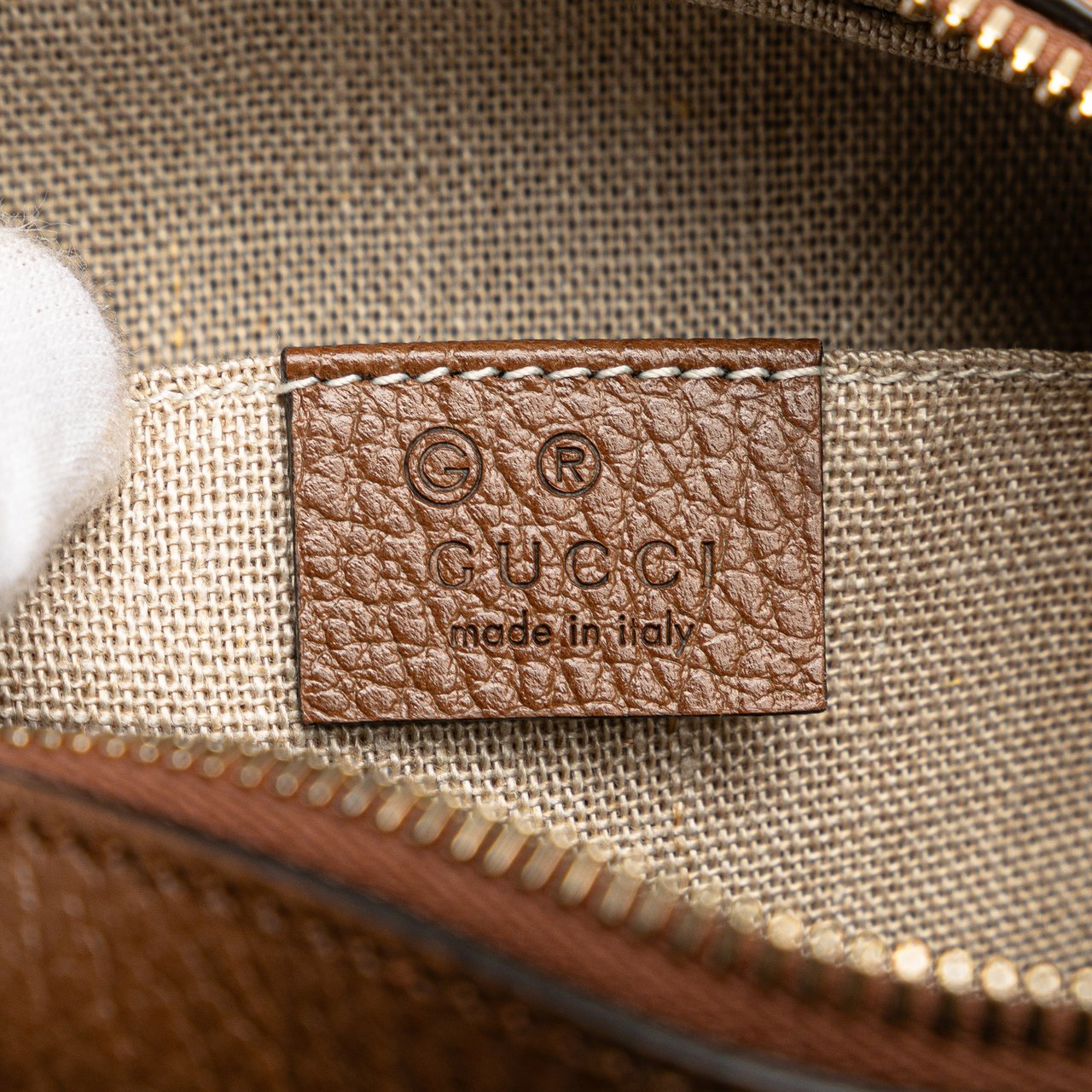 Gucci GG Canvas Bree Crossbody Bruin