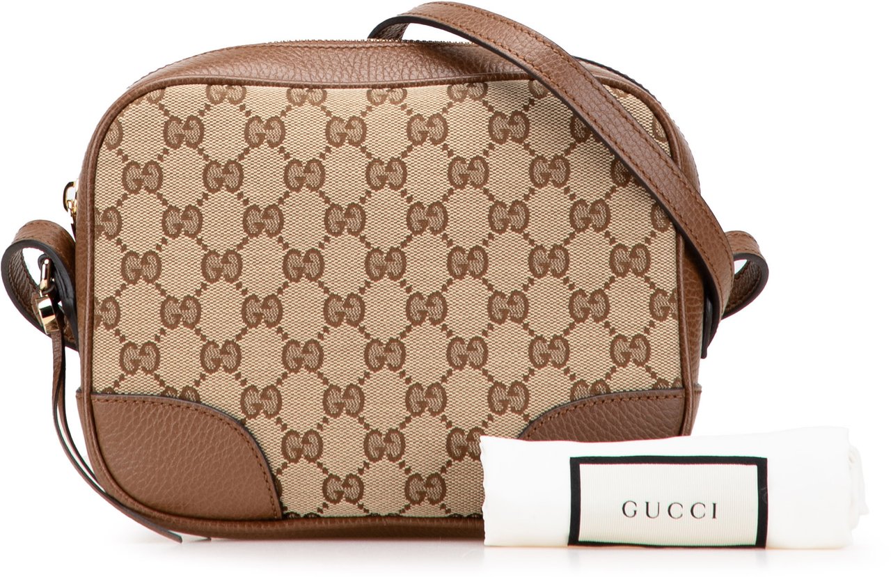 Gucci GG Canvas Bree Crossbody Bruin
