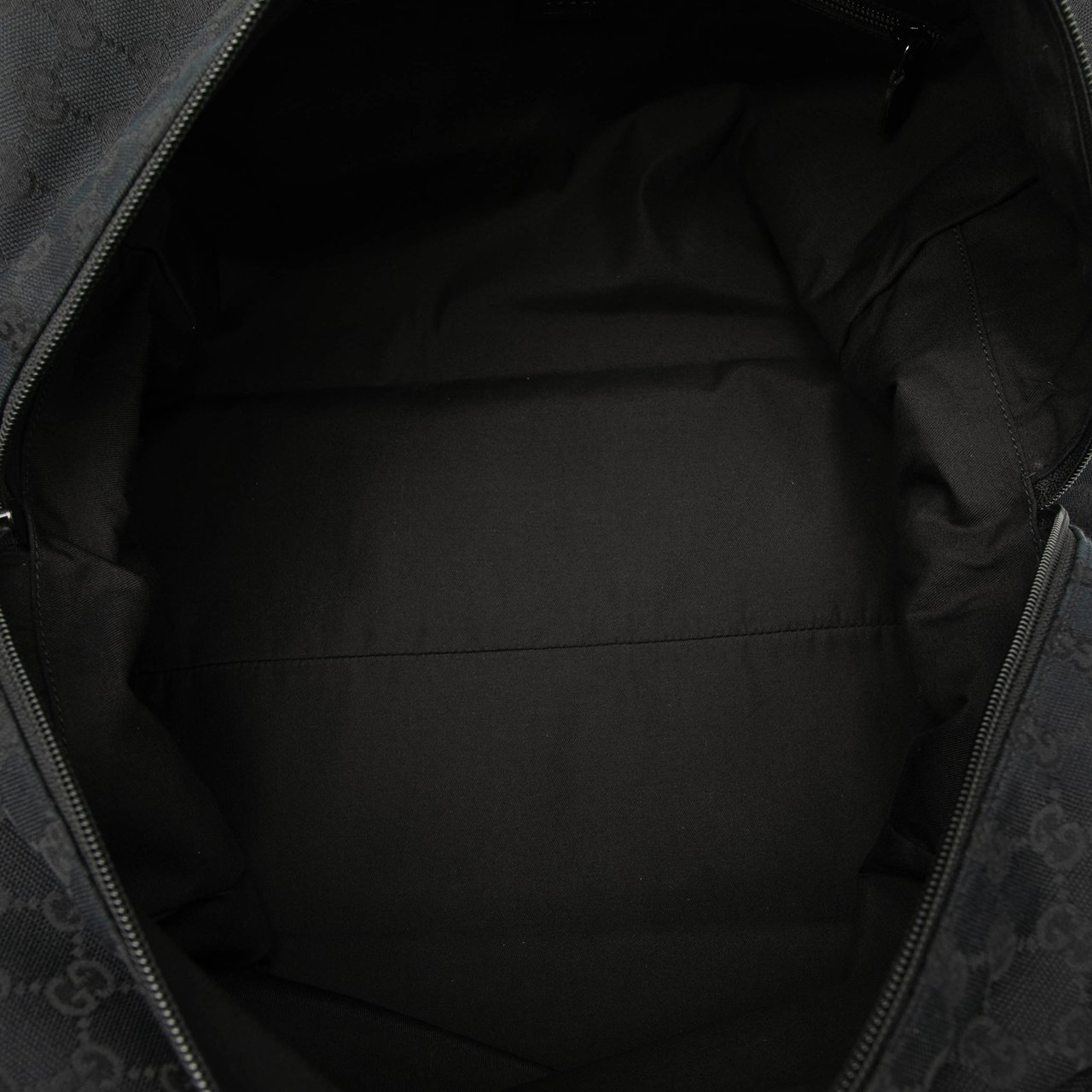 Gucci GG Canvas Web Travel Bag Zwart