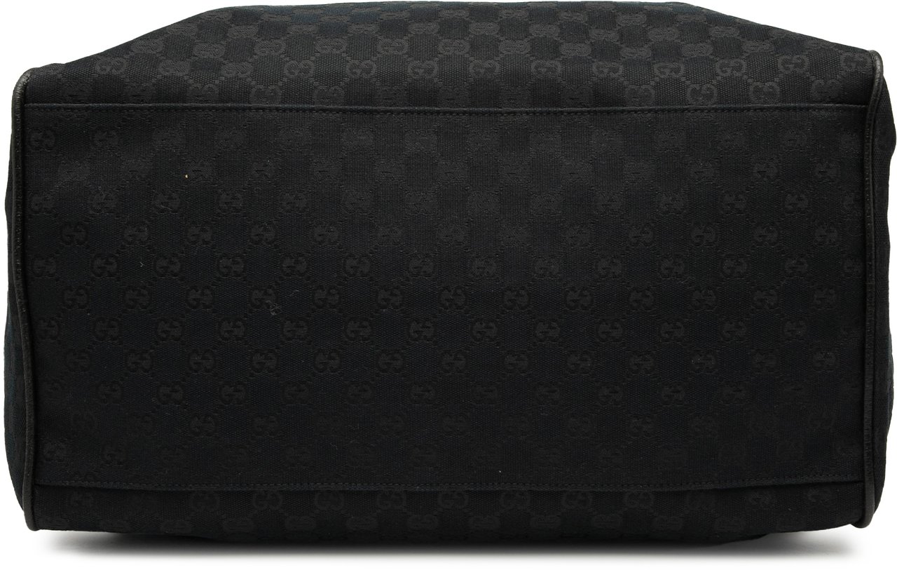 Gucci GG Canvas Web Travel Bag Zwart