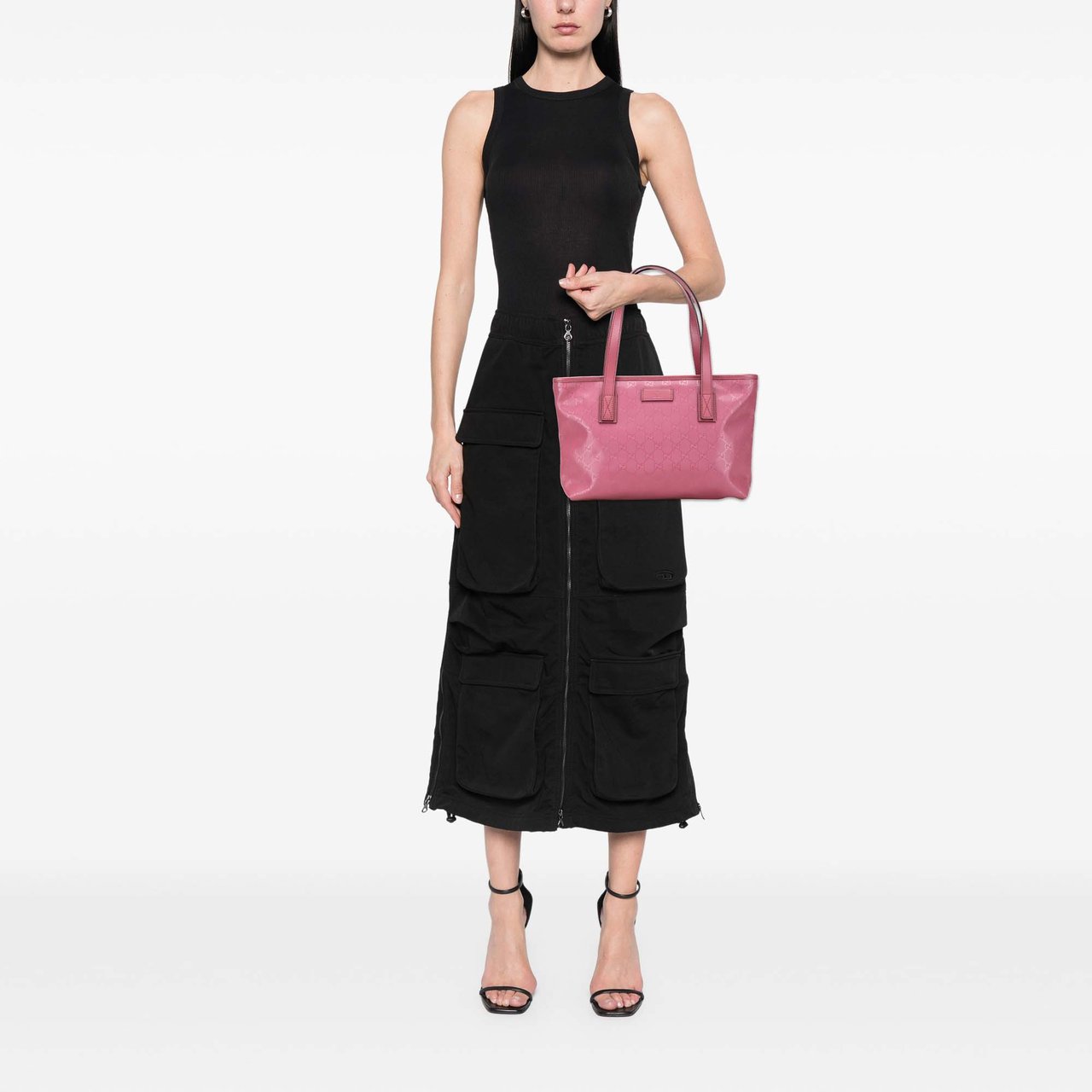 Gucci Small GG Imprime Joy Tote Roze