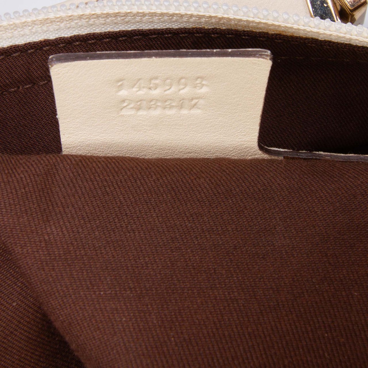 Gucci GG Canvas Punch Tote Bruin