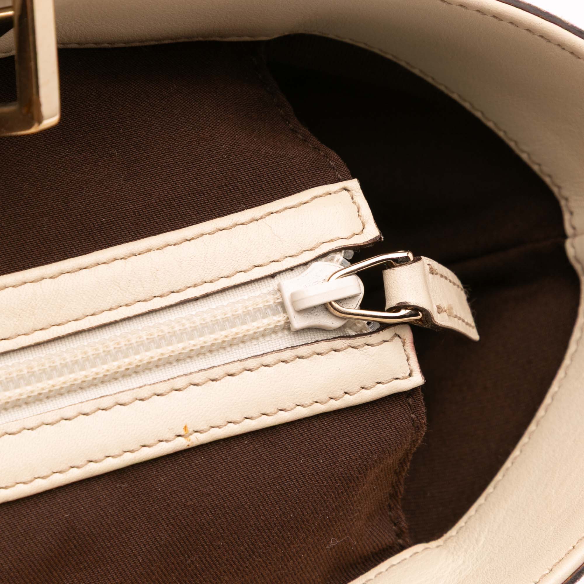 Gucci GG Canvas Punch Tote Bruin