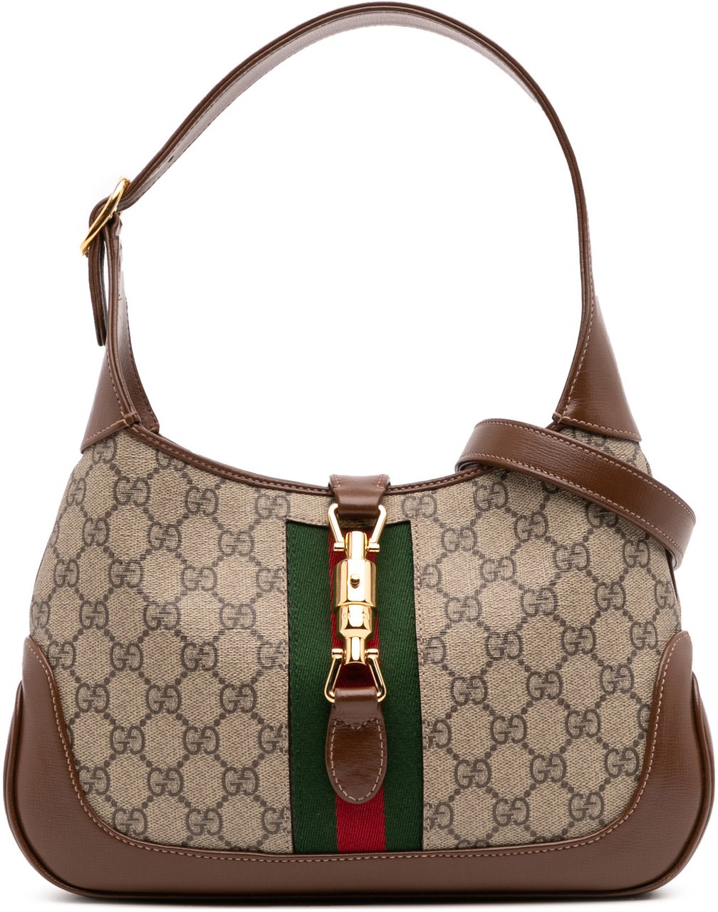 Gucci Small GG Supreme Jackie 1961 Crossbody Bruin