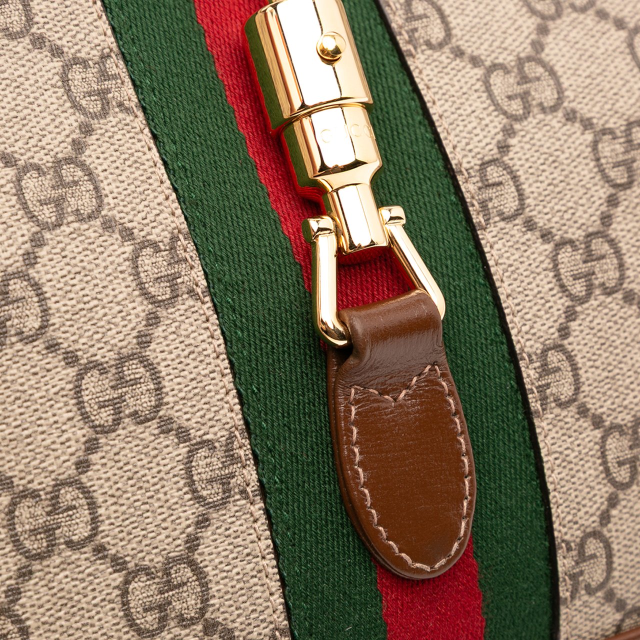 Gucci Small GG Supreme Jackie 1961 Crossbody Bruin