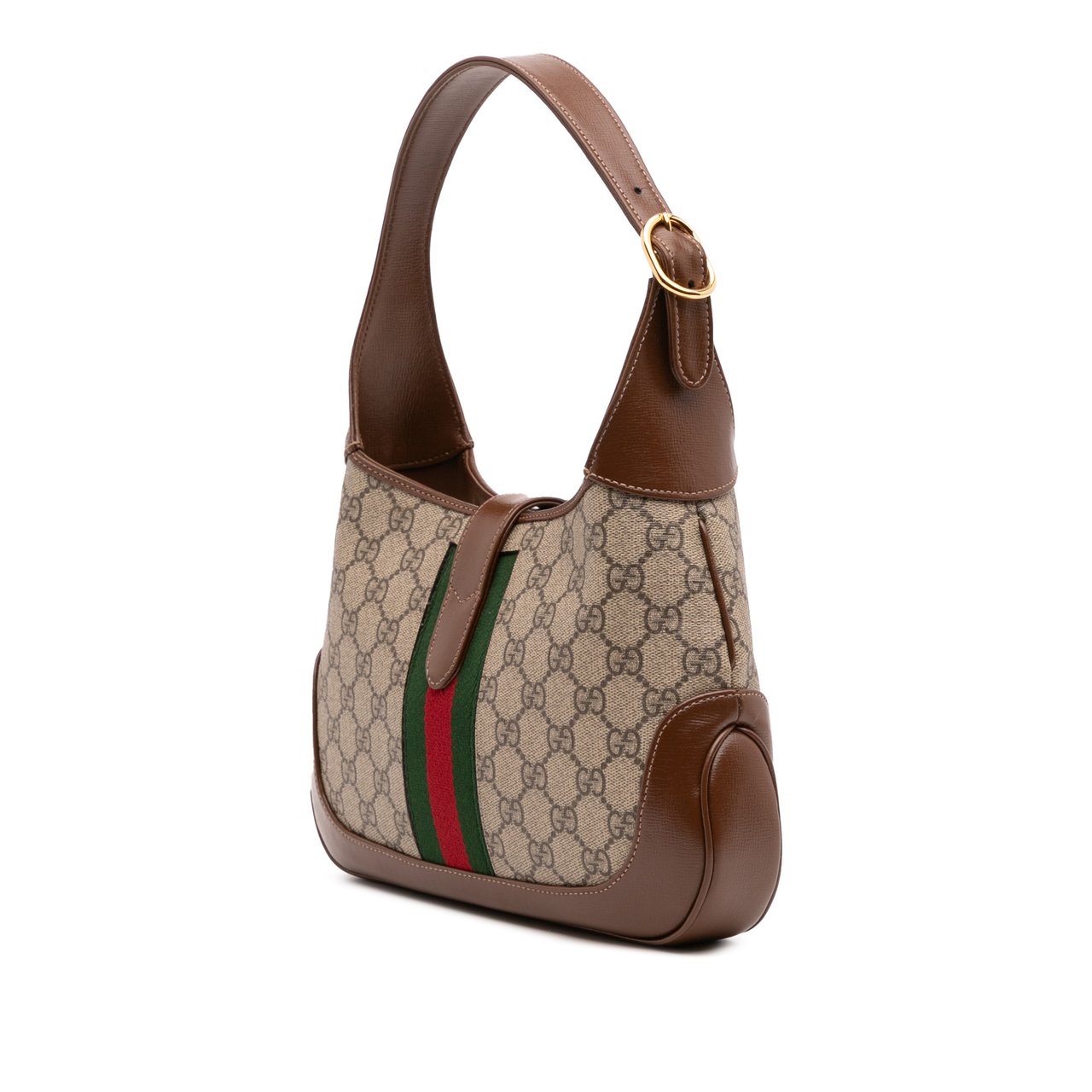 Gucci Small GG Supreme Jackie 1961 Crossbody Bruin