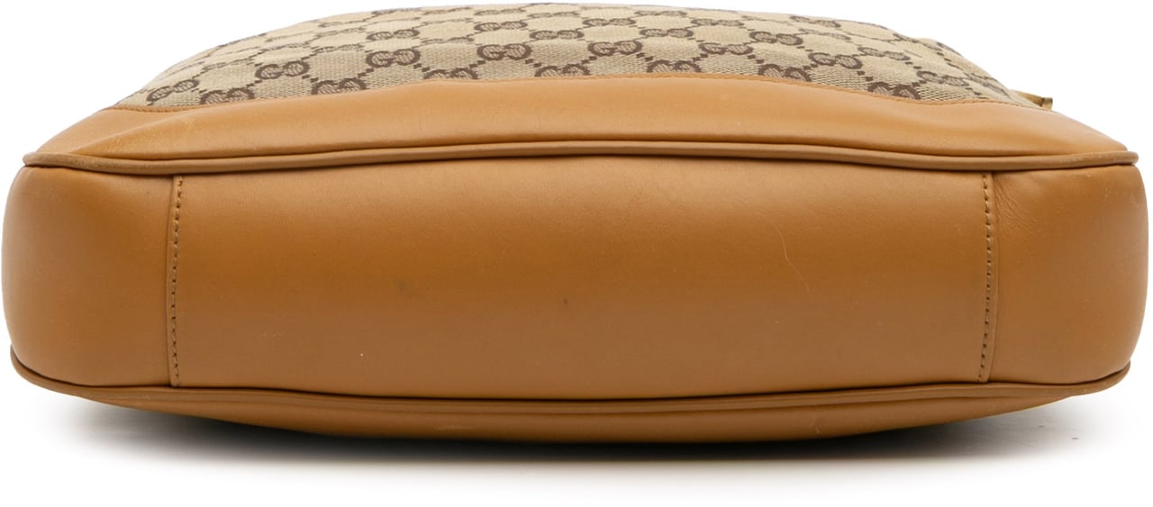 Gucci GG Canvas Bamboo Web Satchel Bruin