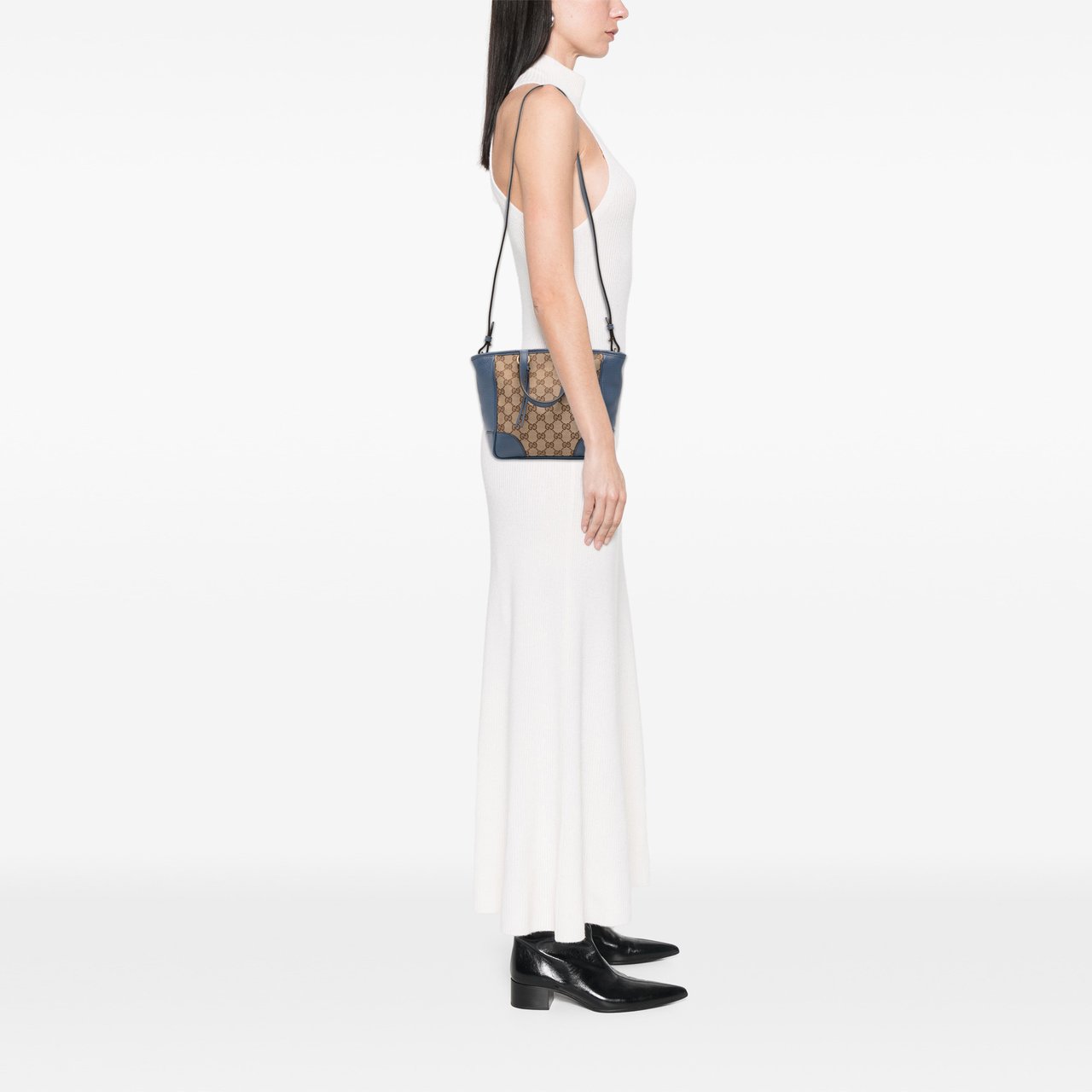 Gucci Small GG Canvas Bree Satchel Bruin
