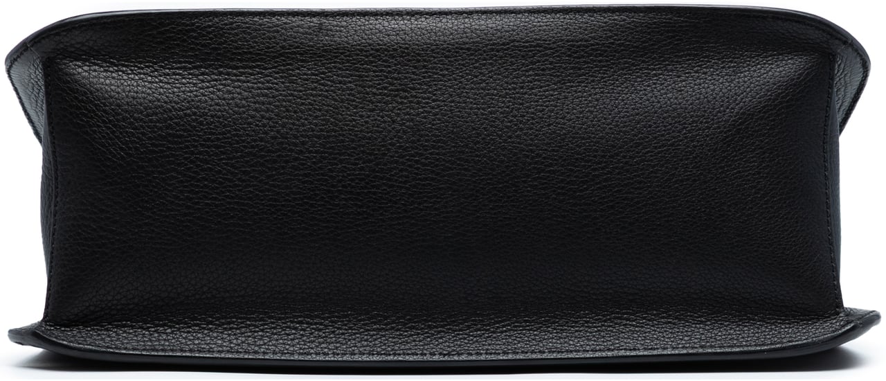 Gucci Medium Leather Bamboo Daily Crossbody Zwart