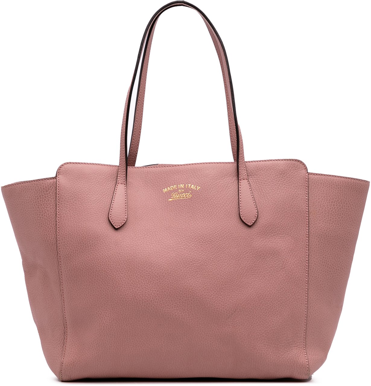 Gucci Medium Leather Swing Tote Roze