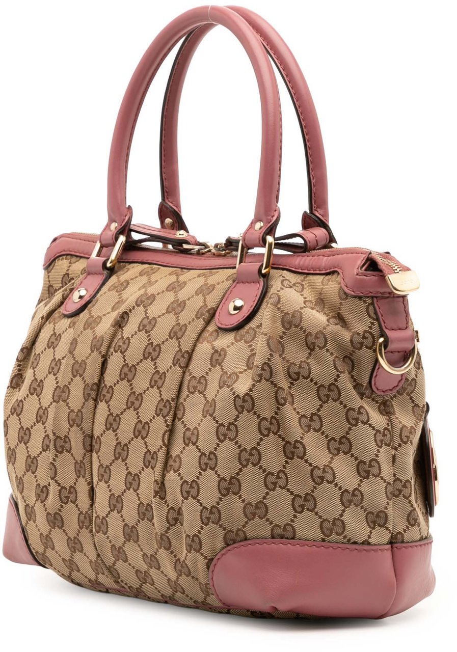 Gucci GG Canvas Sukey Satchel Bruin