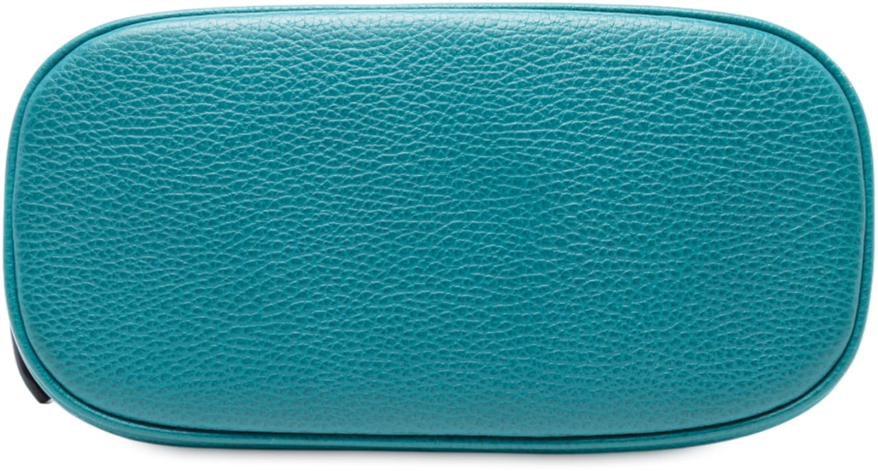 Gucci Mini Leather GG Charm Dome Satchel Blauw