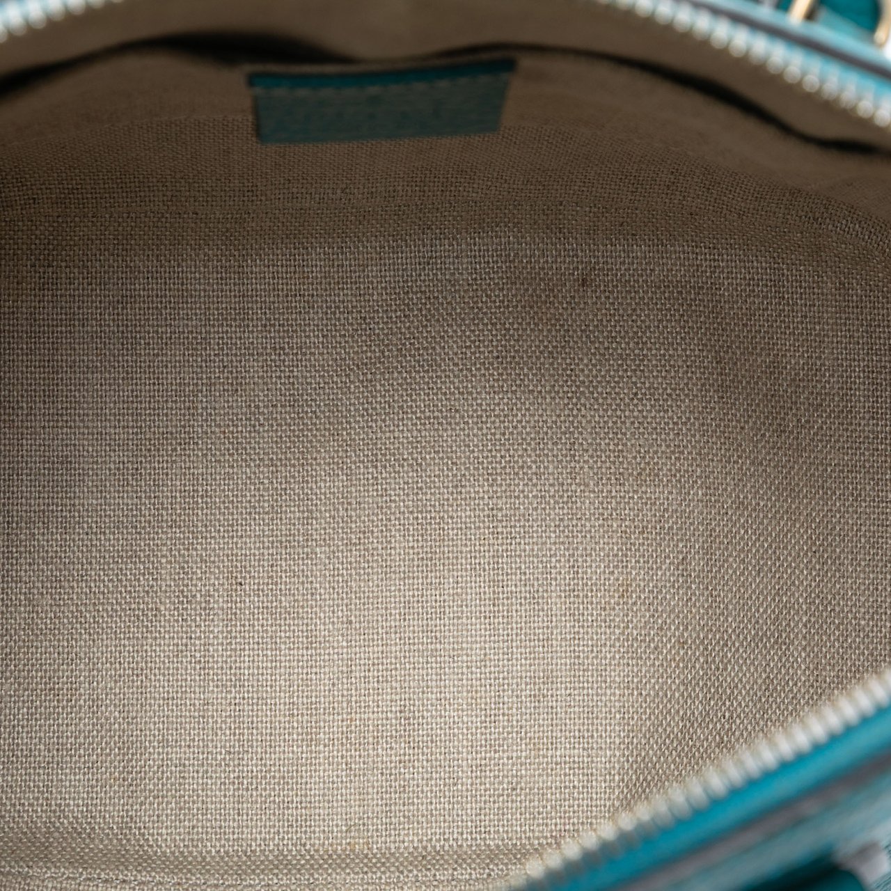 Gucci Mini Leather GG Charm Dome Satchel Blauw