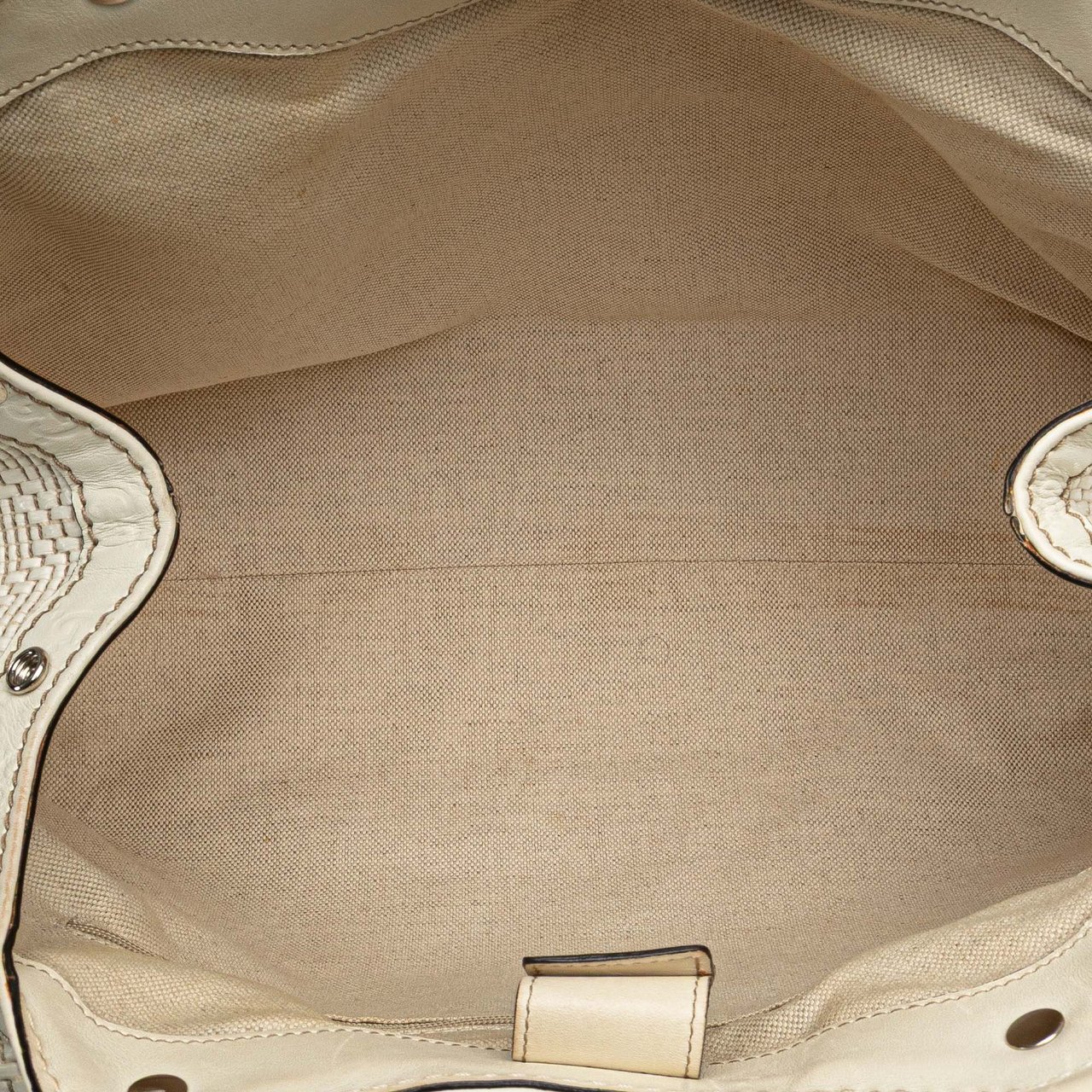 Gucci Medium Diamante Raffia Sukey Tote Wit