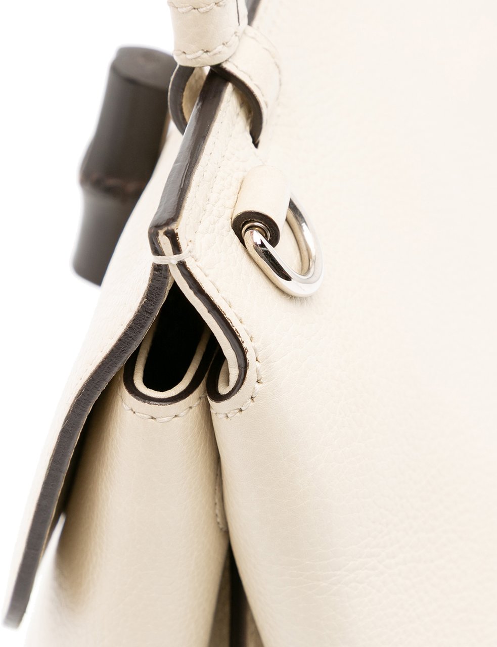 Gucci Small Leather Bamboo Daily Satchel Wit