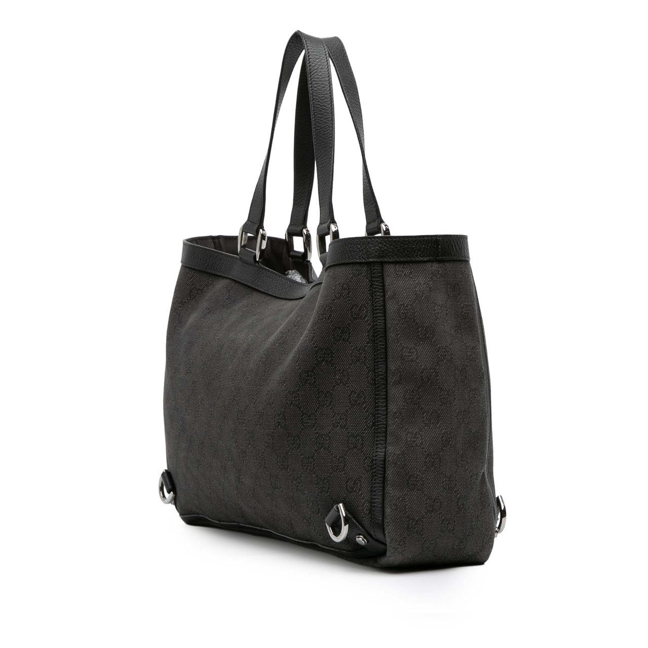 Gucci GG Canvas Abbey D Ring Tote Zwart