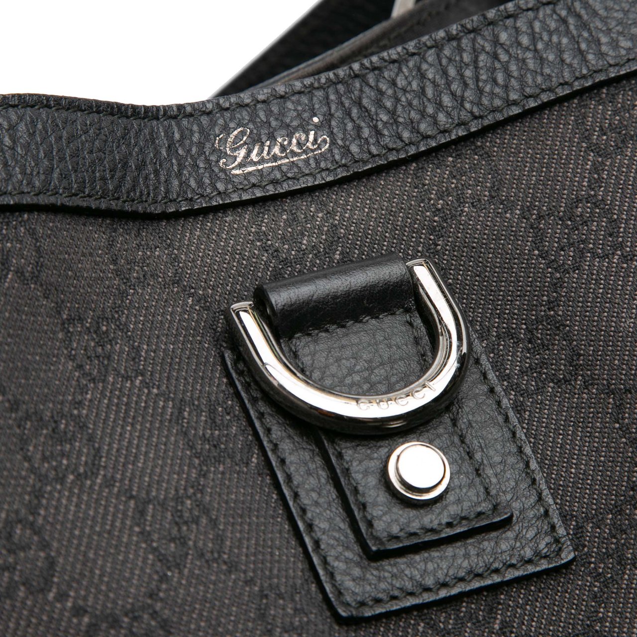 Gucci GG Canvas Abbey D Ring Tote Zwart