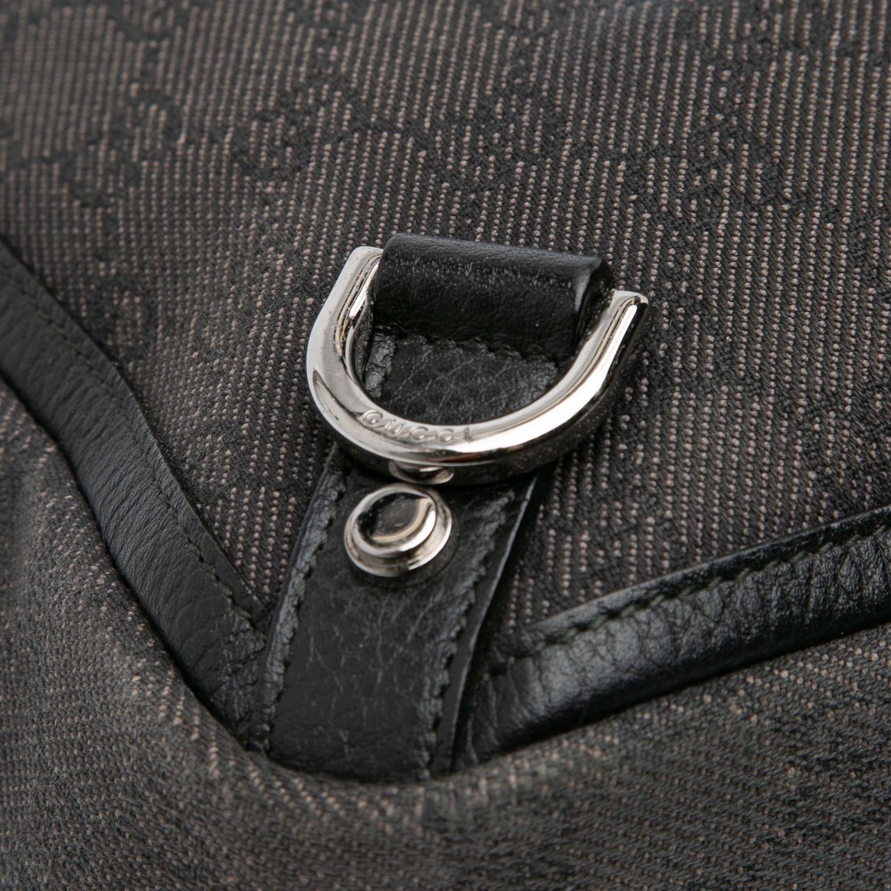 Gucci GG Canvas Abbey D Ring Tote Zwart