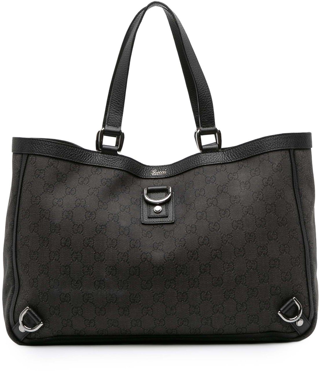 Gucci GG Canvas Abbey D Ring Tote Zwart