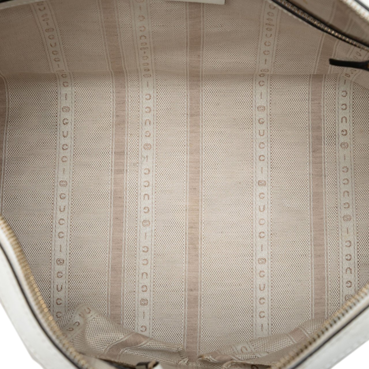 Gucci Medium Diamante Leather Boston Bag Wit