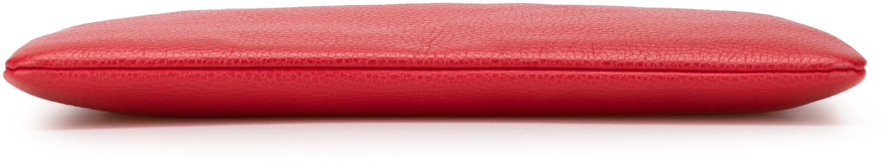 Gucci Calfskin Bamboo Tassel Clutch Rood