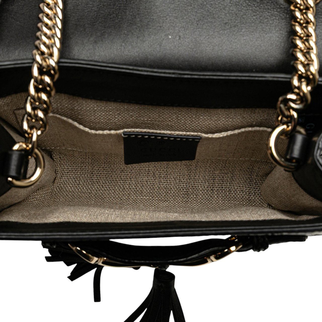 Gucci Mini Microguccissima Emily Crossbody Zwart
