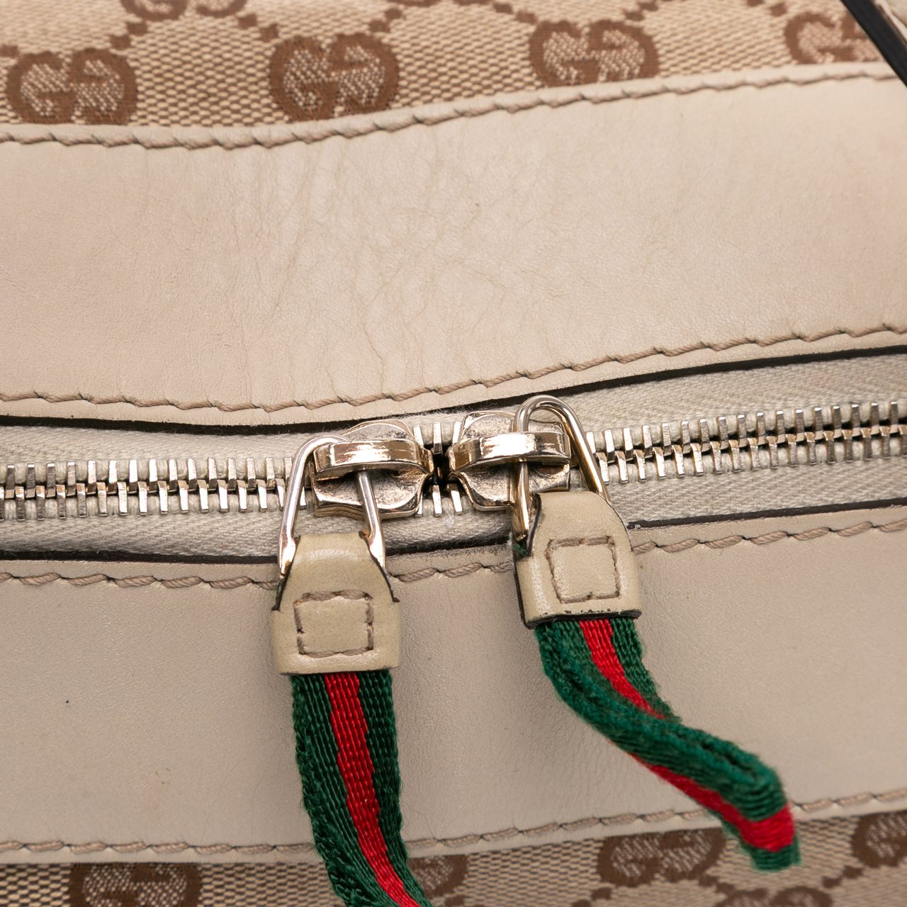 Gucci GG Canvas Web Mayfair Satchel Bruin