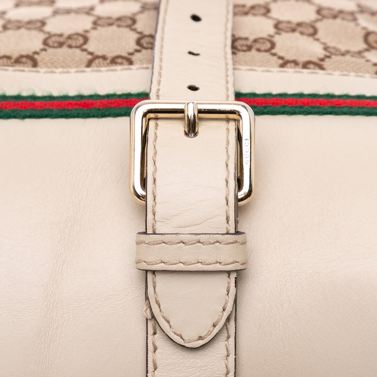 Gucci GG Canvas Web Mayfair Satchel Bruin