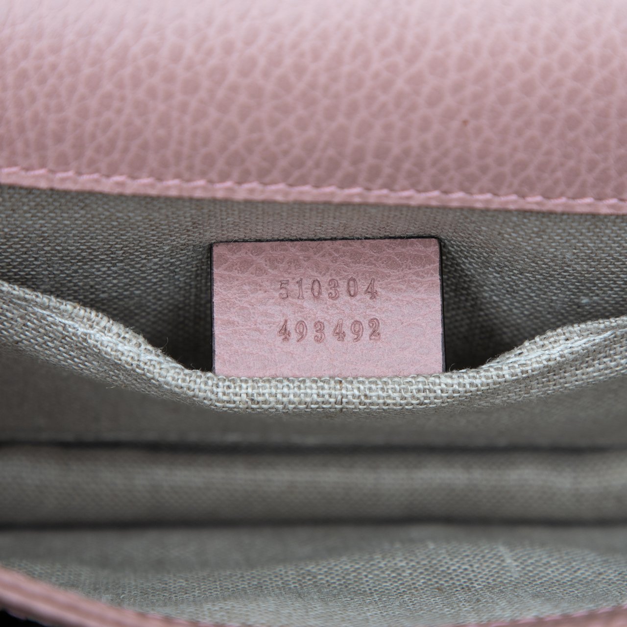 Gucci Small Dollar Calfskin Interlocking G Crossbody Roze