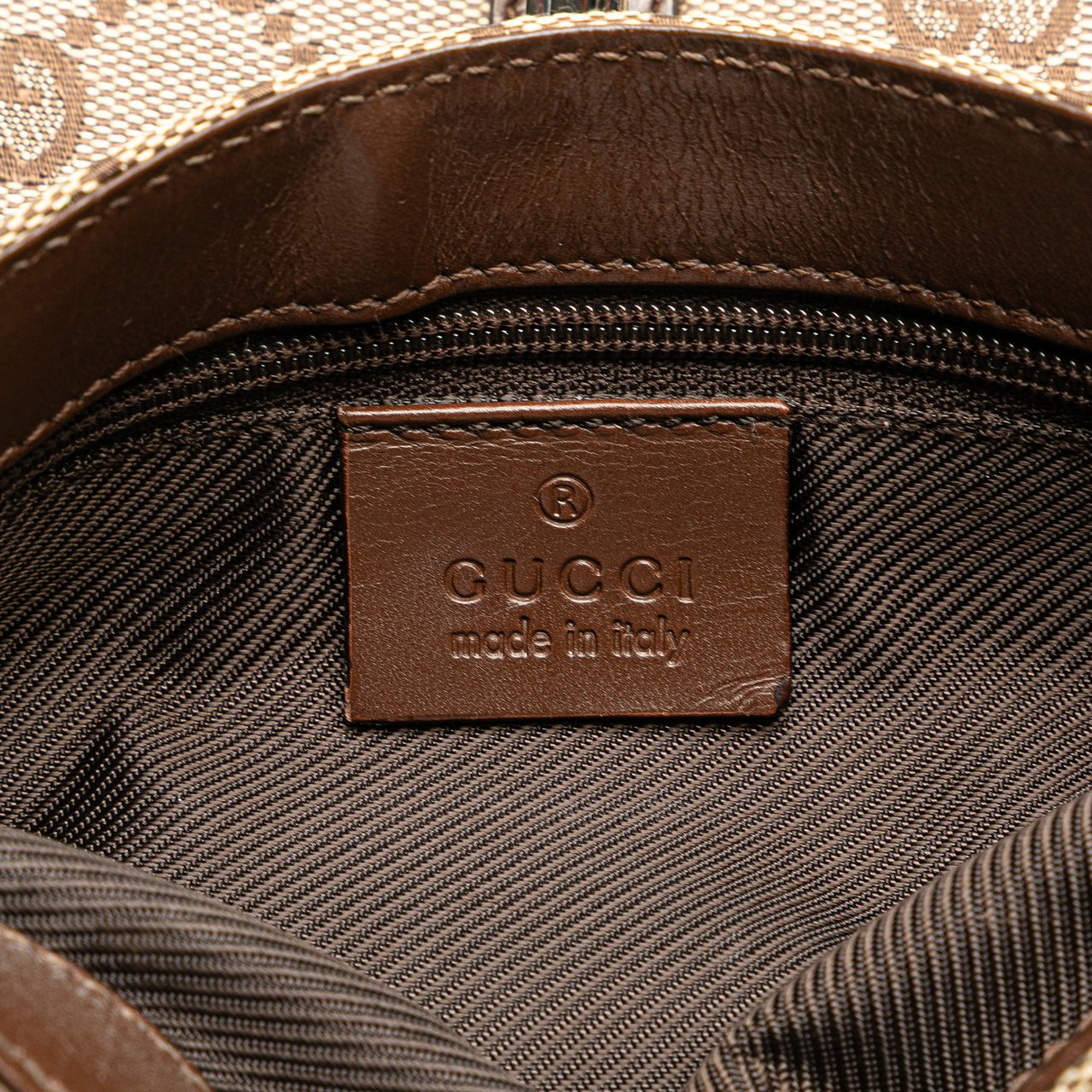 Gucci GG Canvas Jackie Belt Bag Bruin