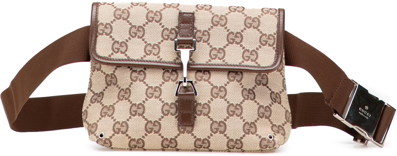 Gucci GG Canvas Jackie Belt Bag Bruin