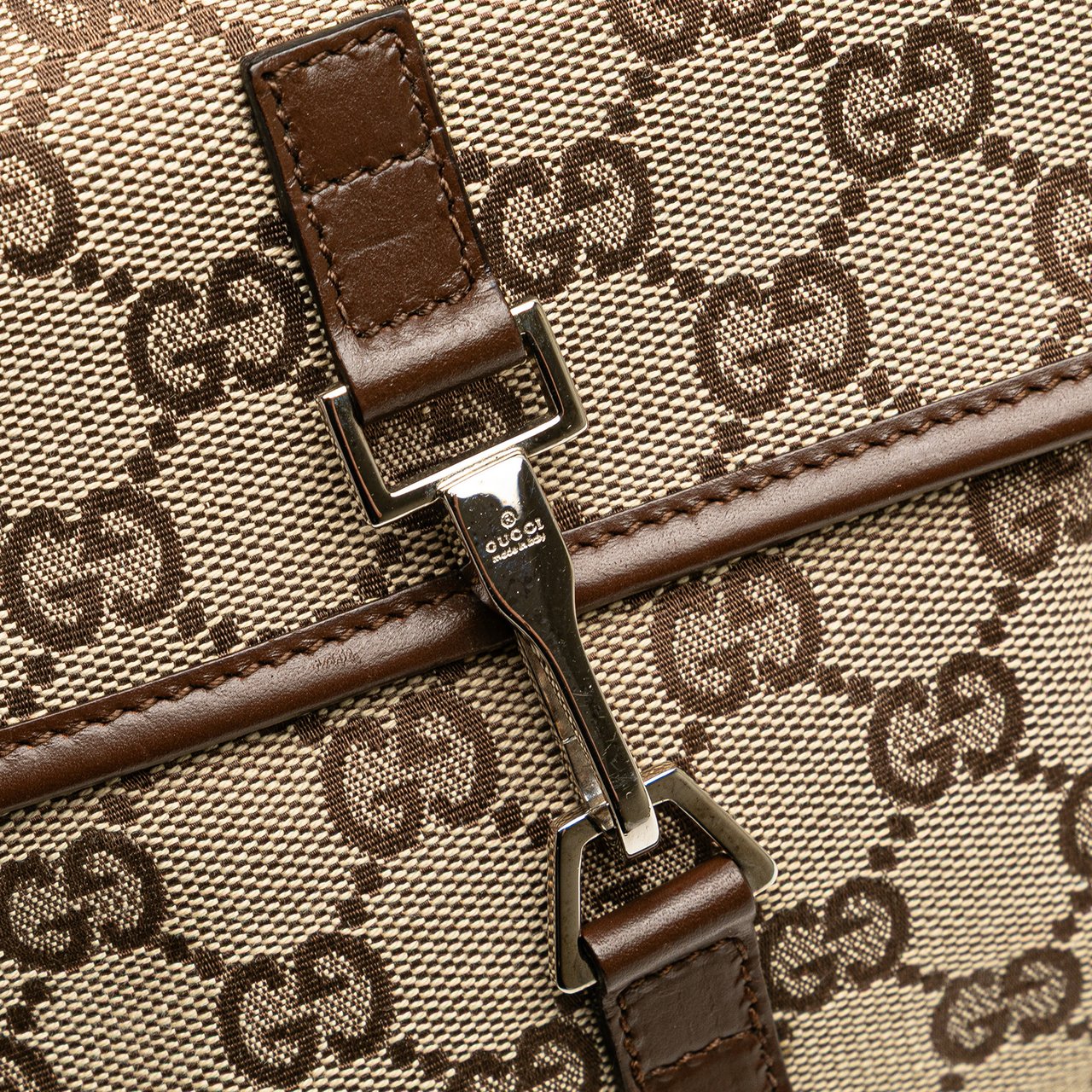 Gucci GG Canvas Jackie Belt Bag Bruin