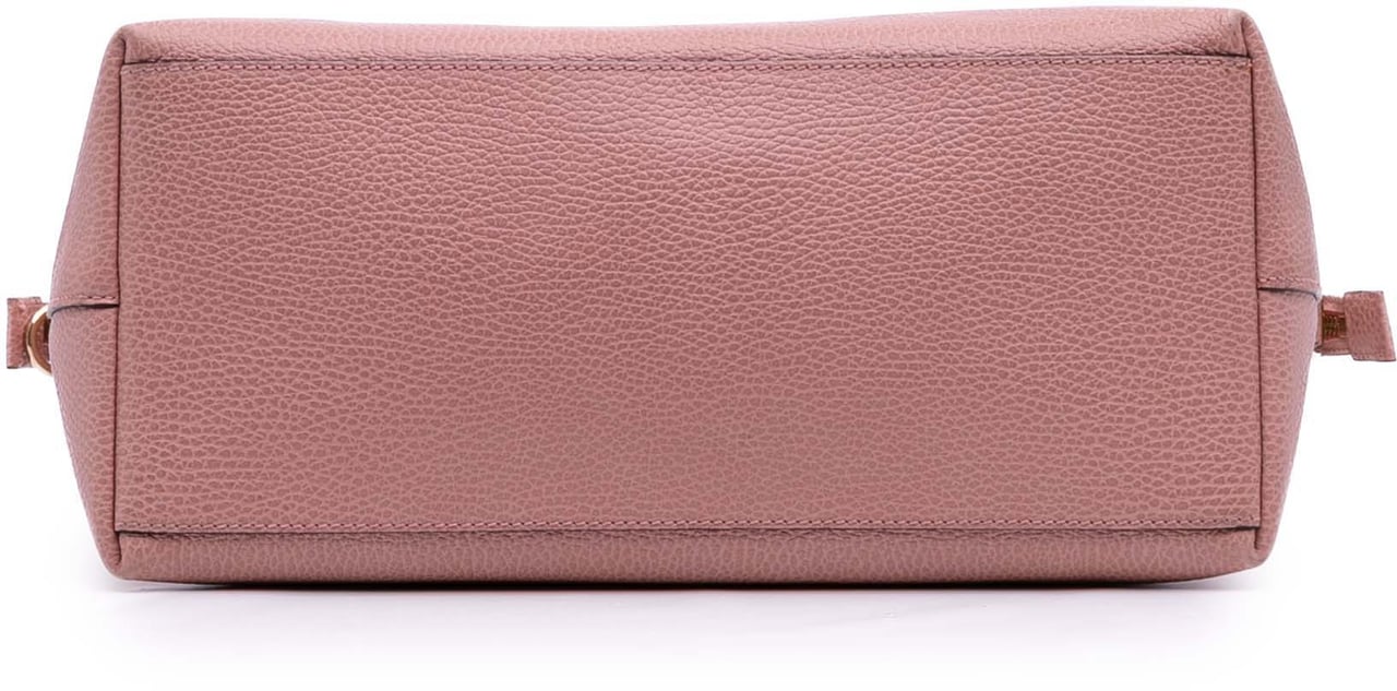 Gucci Medium Leather GG Charm Dome Satchel Roze