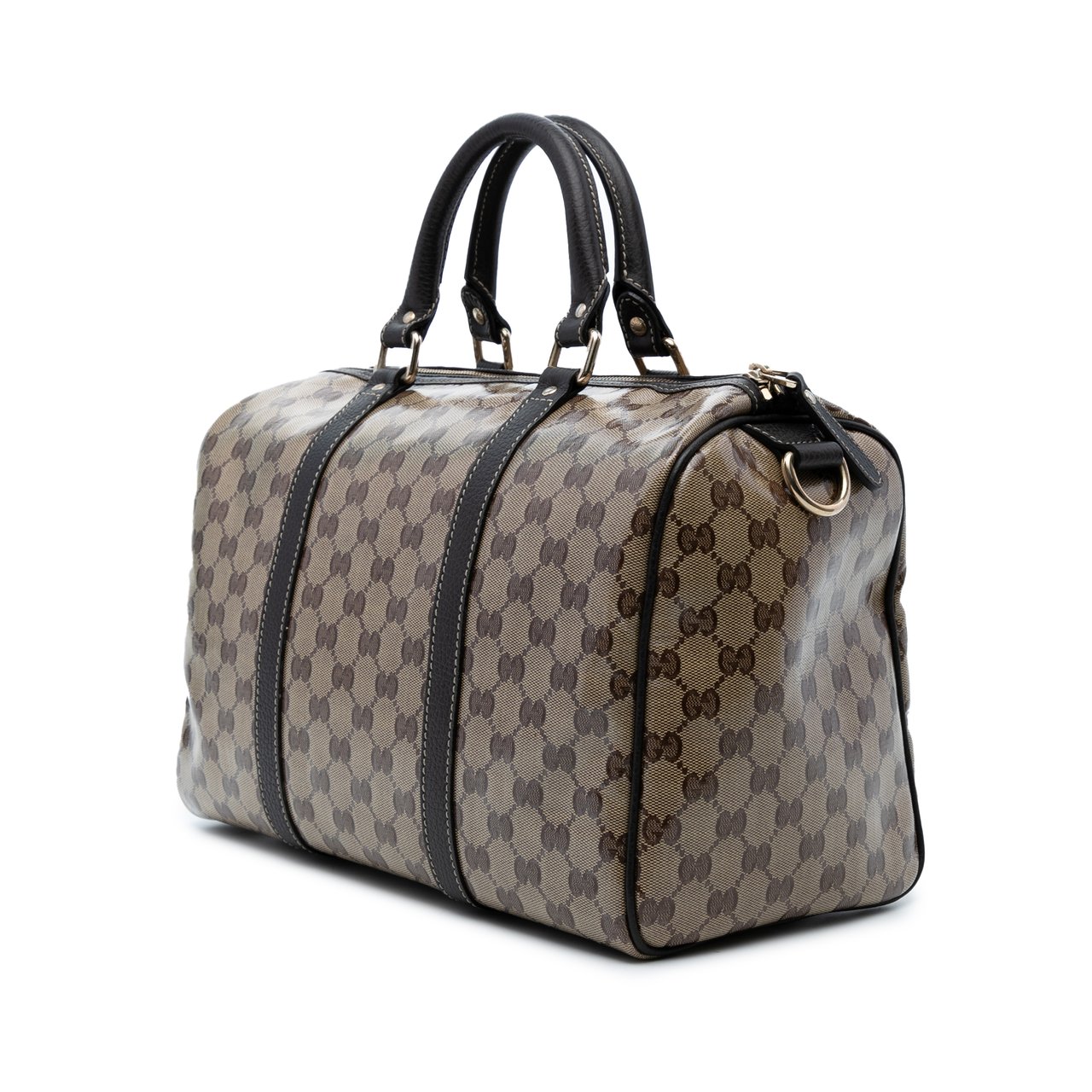 Gucci Medium GG Crystal Joy Boston Bag Bruin