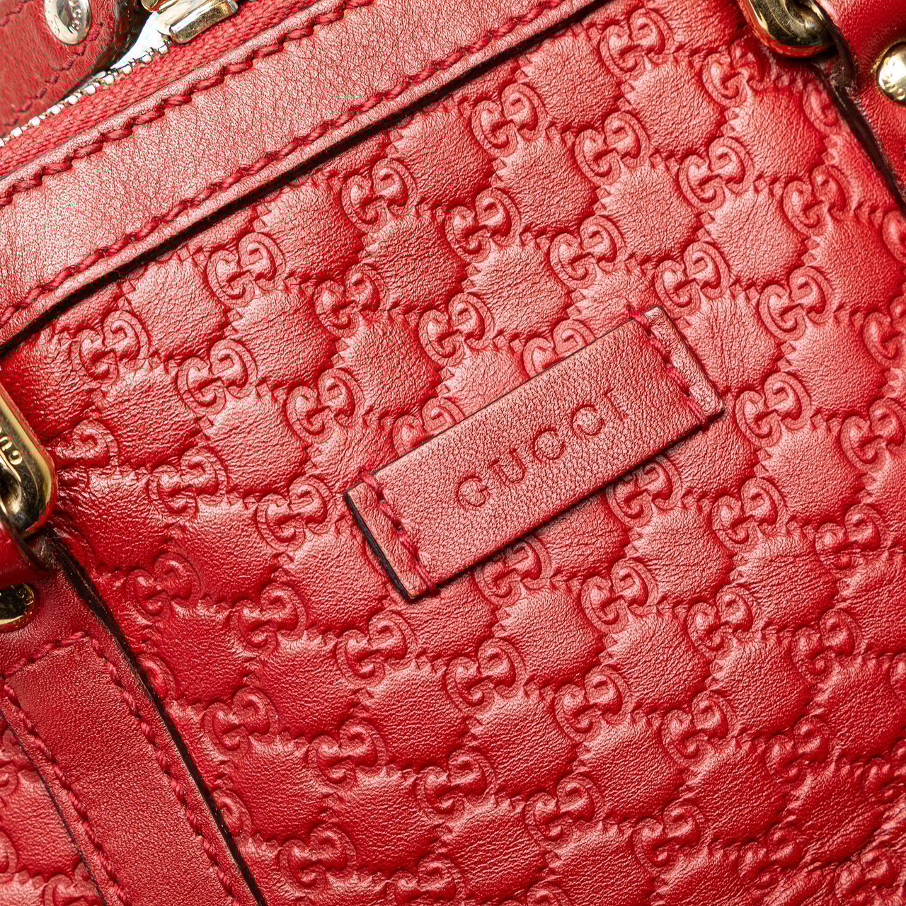Gucci Mini Microguccissima Dome Satchel Rood