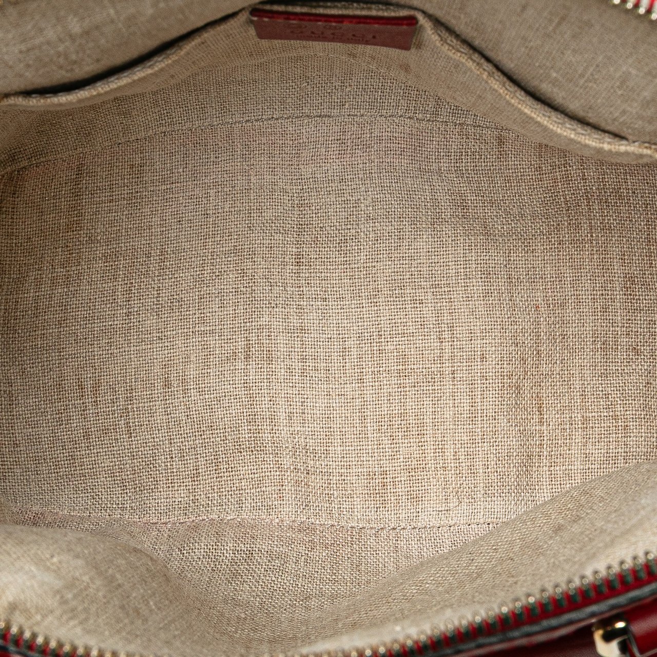 Gucci Mini Microguccissima Dome Satchel Rood