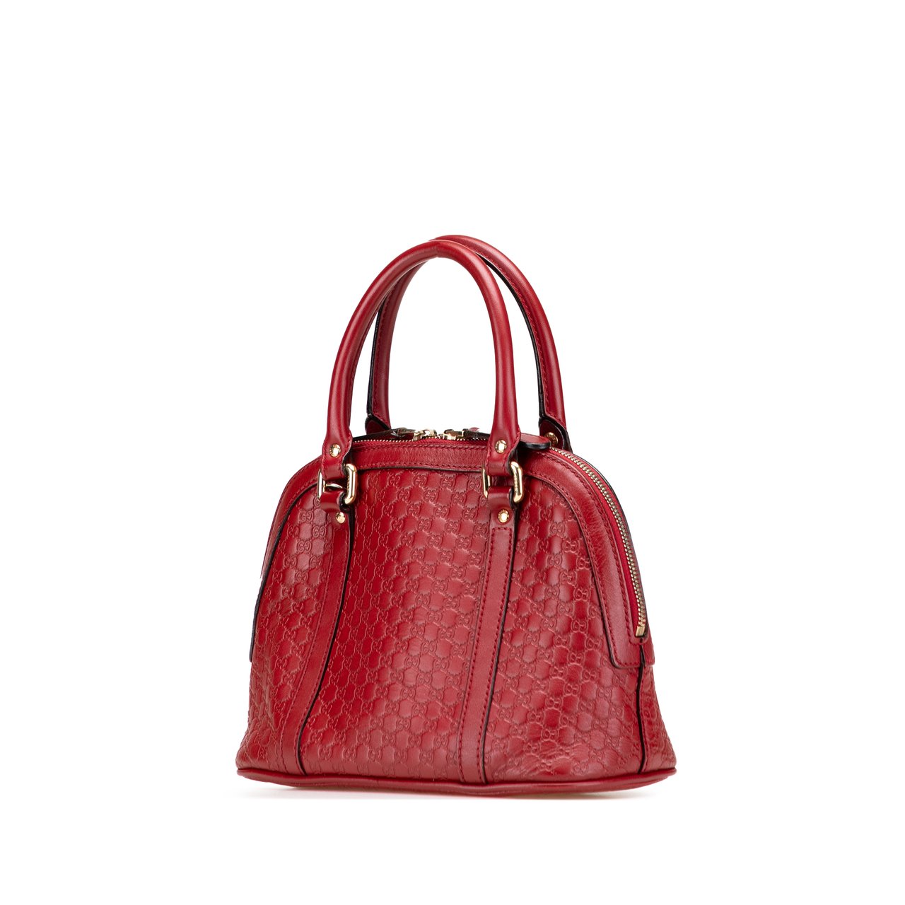Gucci Mini Microguccissima Dome Satchel Rood
