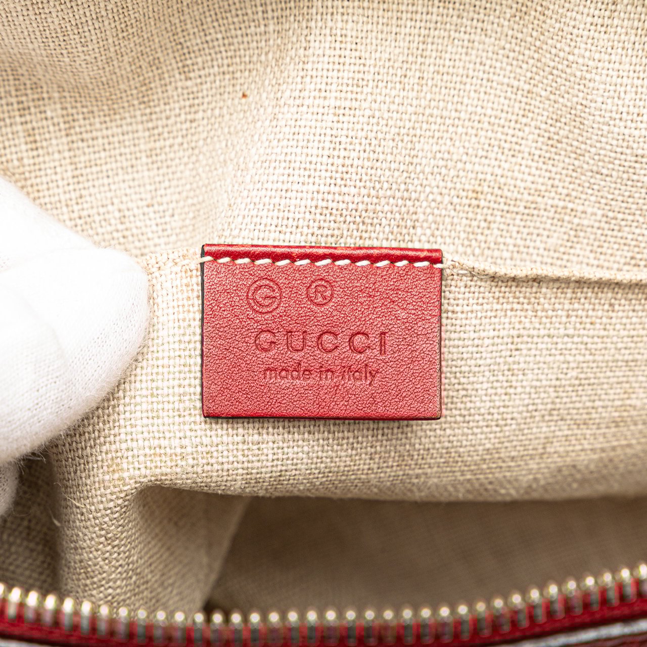 Gucci Mini Microguccissima Dome Satchel Rood