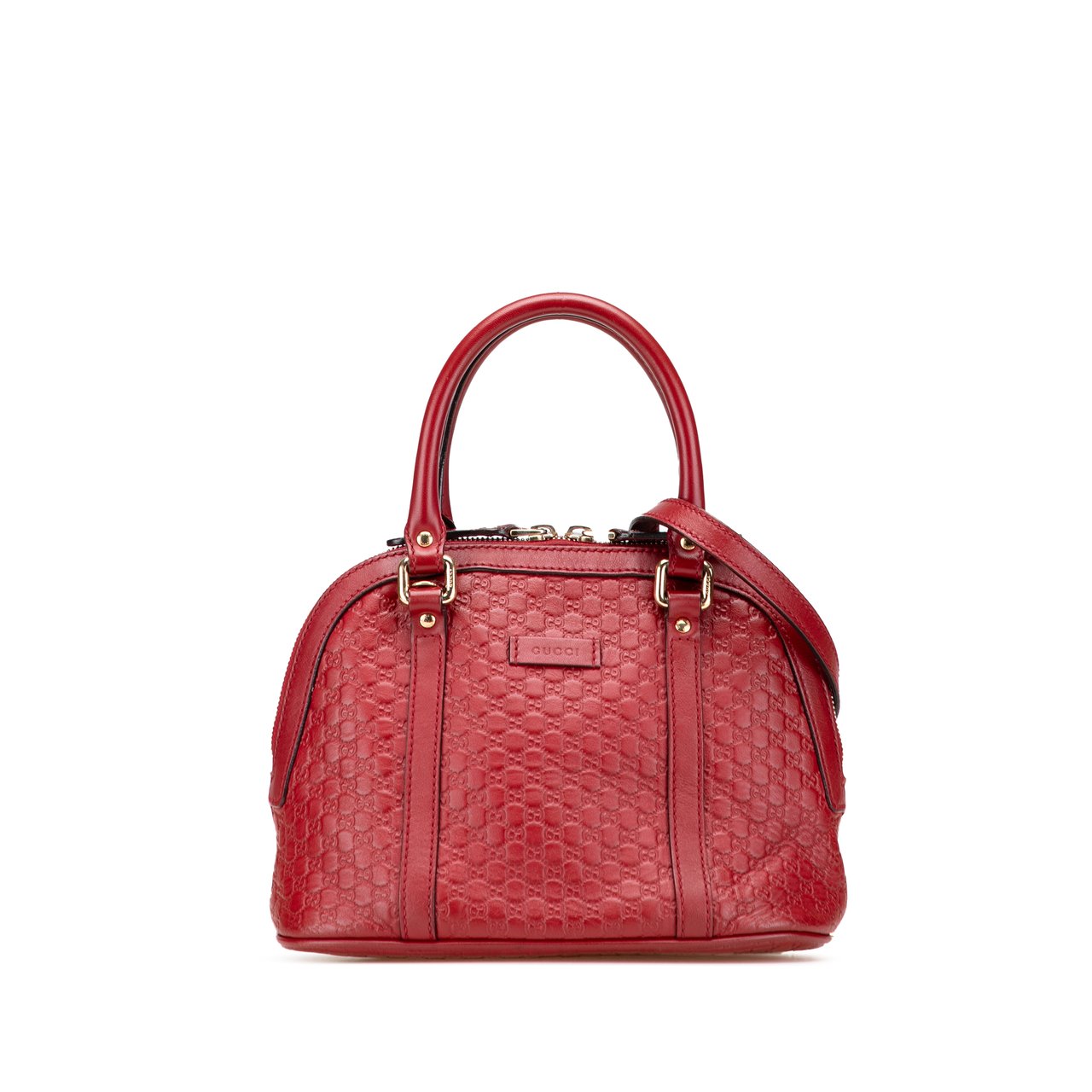 Gucci Mini Microguccissima Dome Satchel Rood