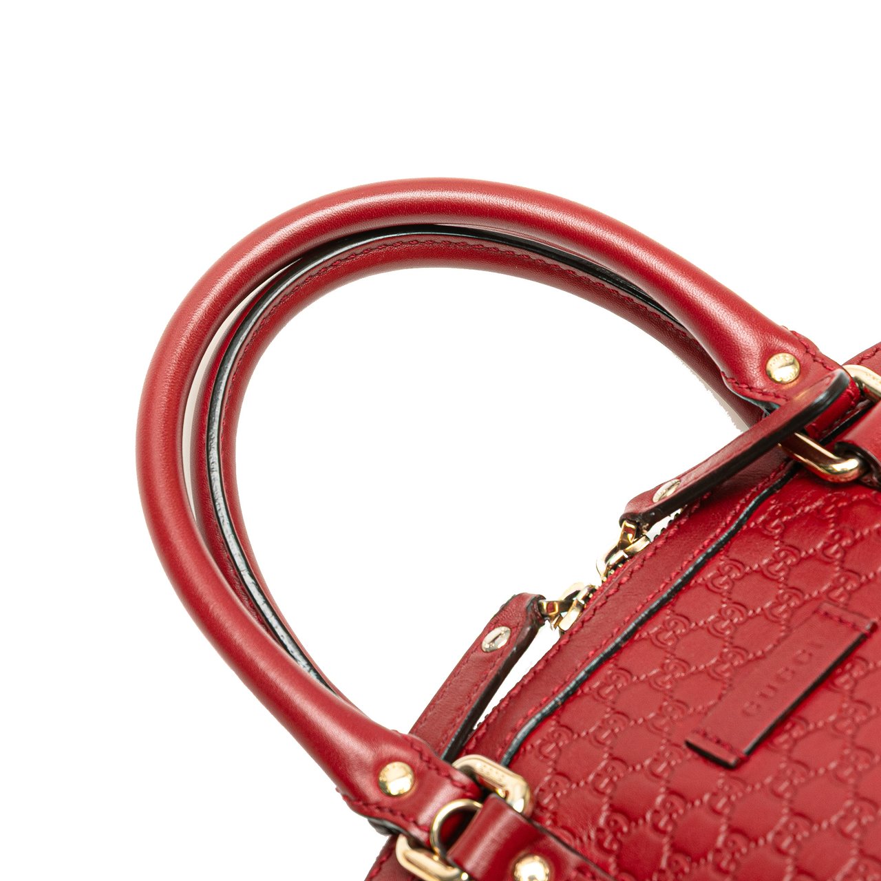 Gucci Mini Microguccissima Dome Satchel Rood